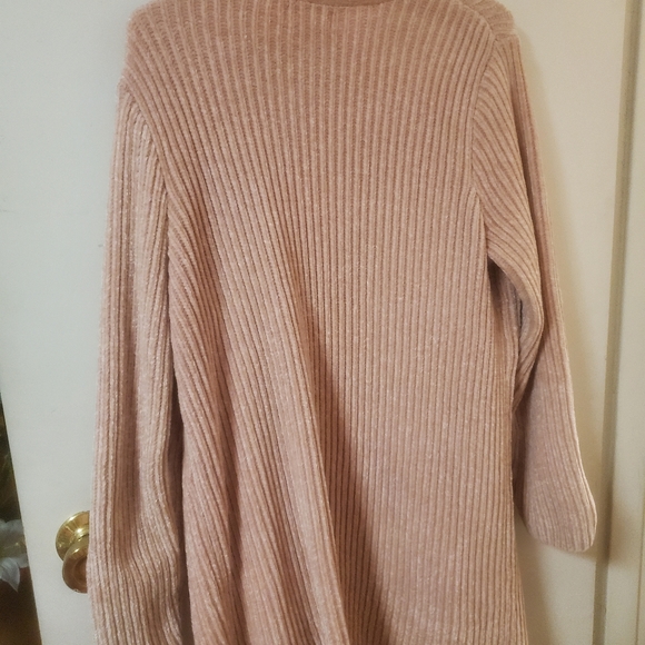 Dusty Pink Plush Cardigan - Picture 5 of 6